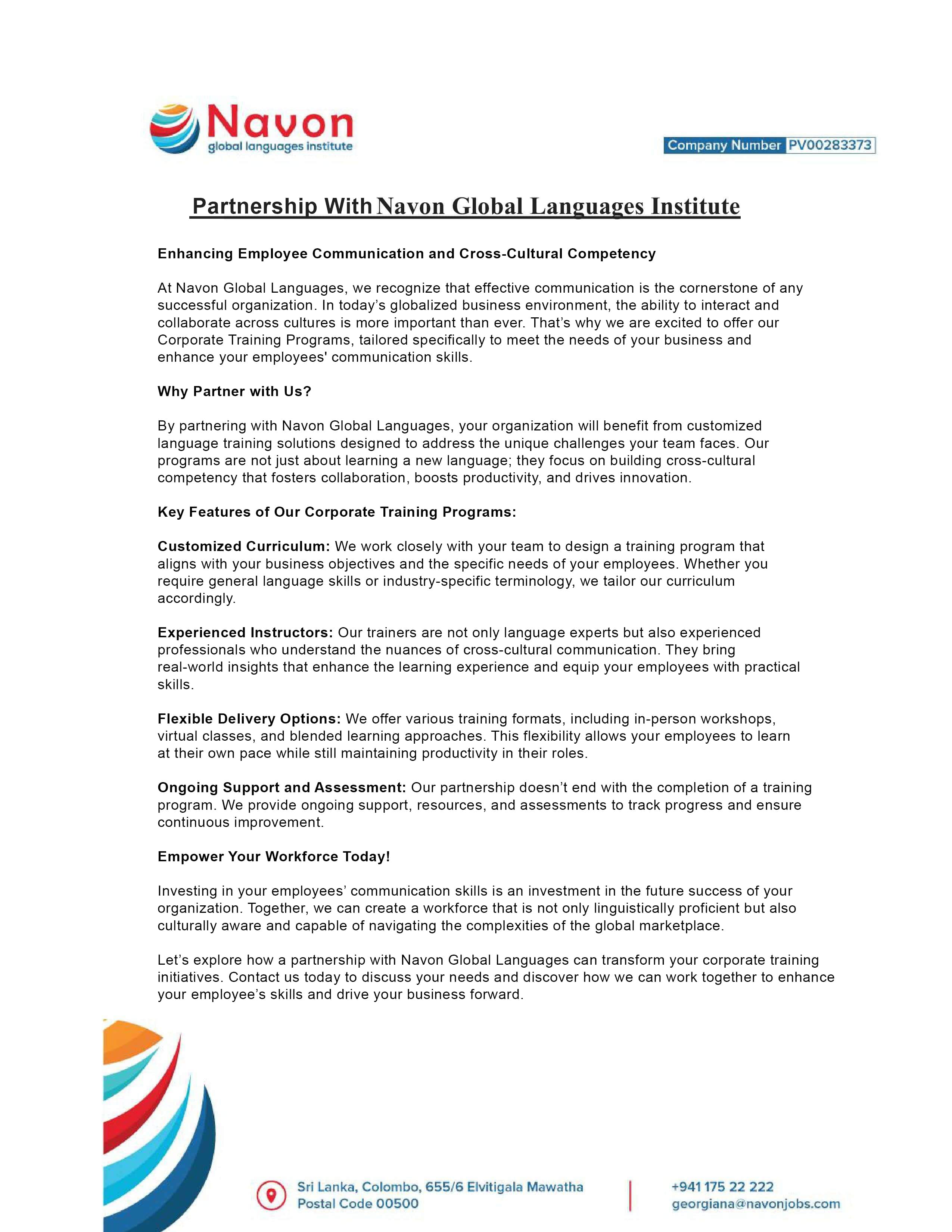 Business Plan Page 1